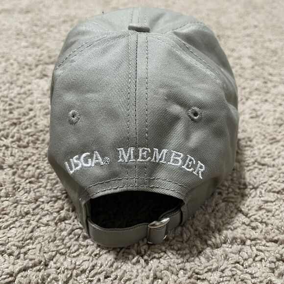 US Open Golf Hat Khaki Merion 2013 USGA Member Blockhead Strapback Embroidered - Picture 3 of 6